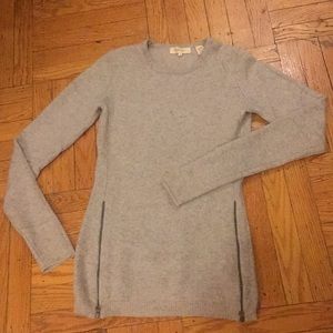 Inhabit Cashmere Side Zip Sweater